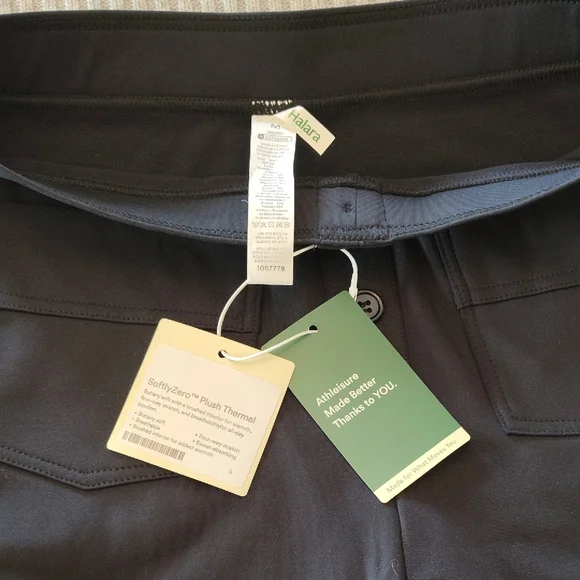 HALARA SoftlyZero™ Plush Thermal Pants in Black - Picture 1 of 8